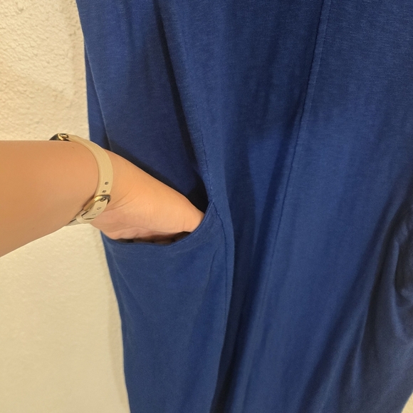 J.Jill Medium Modal Blend V Neck Shift Dress Pockets - Picture 8 of 8